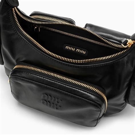 miu miu nappa leather pocket bag